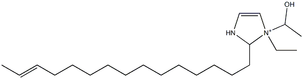 1-Ethyl-1-(1-hydroxyethyl)-2-(13-pentadecenyl)-4-imidazoline-1-ium 구조식 이미지