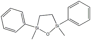 2,5-Dimethyl-2,5-diphenyl-1-oxa-2,5-disilacyclopentane Structure