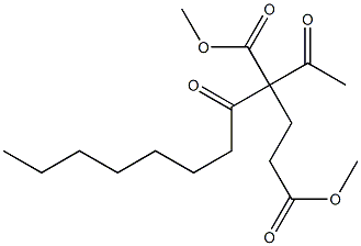 2-Acetyl-2-octanoylglutaric acid dimethyl ester 구조식 이미지