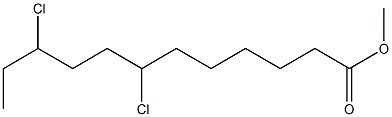 7,10-Dichlorododecanoic acid methyl ester Structure