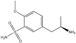 (R)-1-(3-Sulfamoyl-4-methoxyphenyl)propane-2-amine Structure