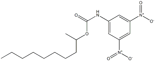 N-(3,5-Dinitrophenyl)carbamic acid (1-methylnonyl) ester 구조식 이미지