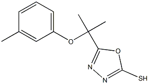 5-[1-Methyl-1-(m-tolyloxy)ethyl]-1,3,4-oxadiazole-2-thiol Structure