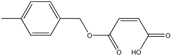 Maleic acid hydrogen 1-(p-methylbenzyl) ester 구조식 이미지