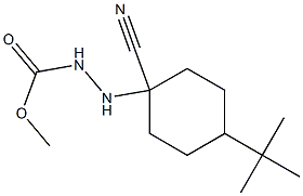 2-(1-Cyano-4-tert-butylcyclohexyl)hydrazine-1-carboxylic acid methyl ester Structure