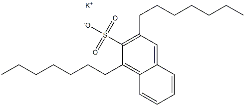 1,3-Diheptyl-2-naphthalenesulfonic acid potassium salt Structure