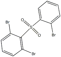 2,6-Dibromophenyl 2-bromophenyl sulfone 구조식 이미지