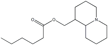 Octahydro-2H-quinolizine-1-methanol hexanoate 구조식 이미지