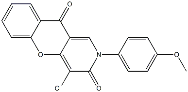 2-(4-Methoxyphenyl)-4-chloro-2H-[1]benzopyrano[3,2-c]pyridine-3,10-dione Structure