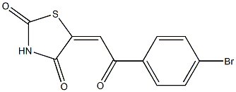 Dihydro-5-[(4-bromobenzoyl)methylene]thiazole-2,4-dione Structure