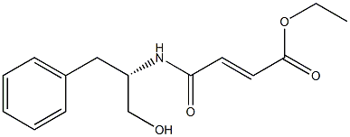 (E)-4-[(S)-1-Benzyl-2-hydroxyethylamino]-4-oxo-2-butenoic acid ethyl ester Structure