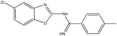 N1-(5-Chlorobenzoxazol-2-yl)-4-methylbenzamidine 구조식 이미지