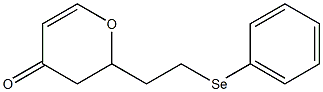 2-[2-(Phenylseleno)ethyl]-2,3-dihydro-4H-pyran-4-one 구조식 이미지