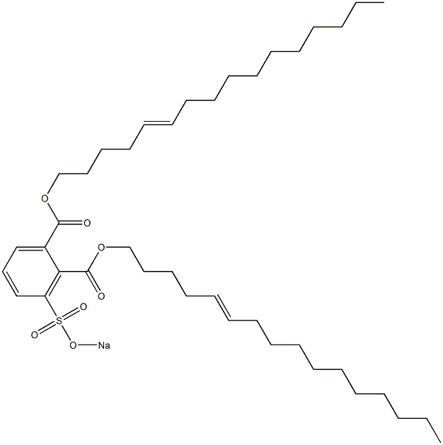 3-(Sodiosulfo)phthalic acid di(5-hexadecenyl) ester Structure