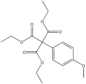 4-Methoxyphenylmethanetricarboxylic acid triethyl ester 구조식 이미지