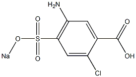 5-Amino-2-chloro-4-(sodiosulfo)benzoic acid Structure