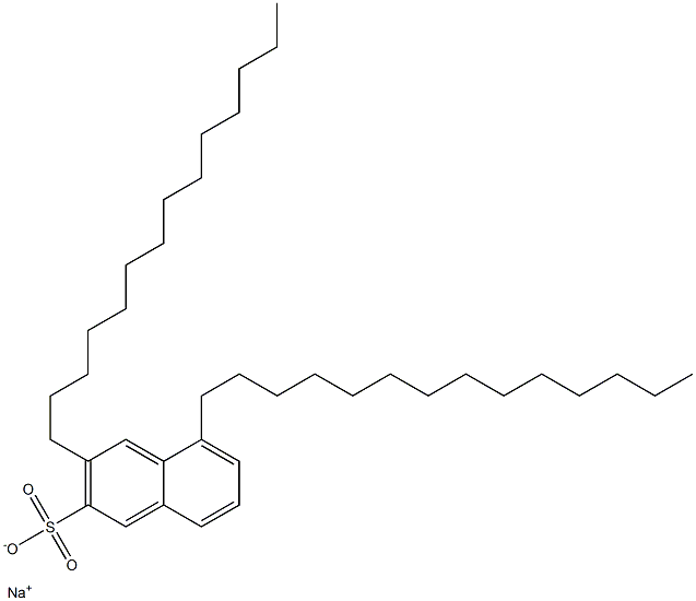 3,5-Ditetradecyl-2-naphthalenesulfonic acid sodium salt 구조식 이미지