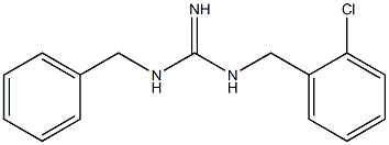 1-Benzyl-3-(o-chlorobenzyl)guanidine Structure