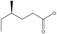 [R,(-)]-4-Methylhexanoyl chloride 구조식 이미지