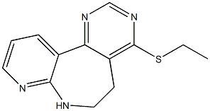 4-(Ethylthio)-6,7-dihydro-5H-pyrido[2,3-b]pyrimido[4,5-d]azepine 구조식 이미지