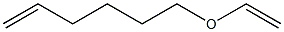 Ethenyl 5-hexenyl ether 구조식 이미지