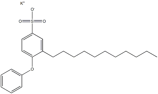 4-Phenoxy-3-undecylbenzenesulfonic acid potassium salt 구조식 이미지