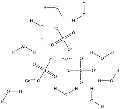 Cerium(III) sulfate nonahydrate Structure