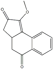 1-Methoxy-3,3a-dihydro-2H-benz[e]indene-2,5(4H)-dione 구조식 이미지