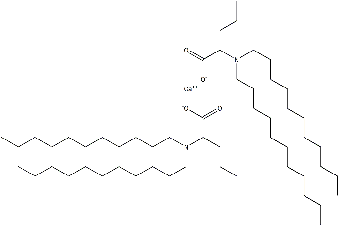 Bis[2-(diundecylamino)valeric acid]calcium salt Structure