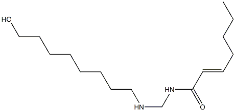 N-[[(8-Hydroxyoctyl)amino]methyl]-2-heptenamide Structure