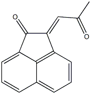 2-(2-Oxopropylidene)acenaphthen-1-one 구조식 이미지