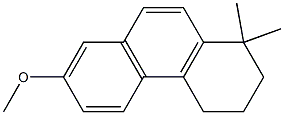 1,2,3,4-Tetrahydro-7-methoxy-1,1-dimethylphenanthrene 구조식 이미지