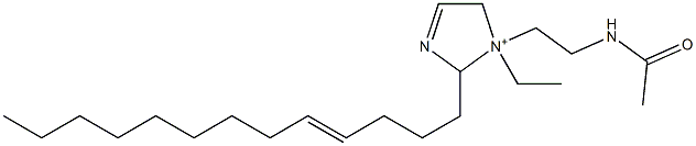 1-[2-(Acetylamino)ethyl]-1-ethyl-2-(4-tridecenyl)-3-imidazoline-1-ium Structure