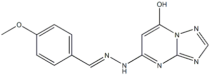 5-[N'-(4-Methoxybenzylidene)hydrazino]-7-hydroxy[1,2,4]triazolo[1,5-a]pyrimidine Structure