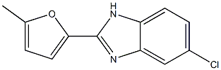 5-Chloro-2-(5-methylfuran-2-yl)-1H-benzimidazole 구조식 이미지