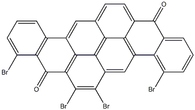 4,6,7,9-Tetrabromo-8,16-pyranthrenedione 구조식 이미지