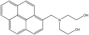 2,2'-[(1-Pyrenylmethyl)imino]bisethanol 구조식 이미지