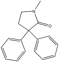 1-Methyl-3,3-diphenylpyrrolidin-2-one Structure