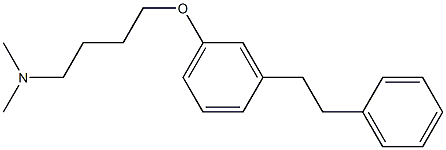 4-[3-(2-Phenylethyl)phenoxy]-N,N-dimethylbutan-1-amine Structure