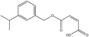 Maleic acid hydrogen 1-(m-isopropylbenzyl) ester 구조식 이미지