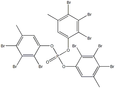 Phosphoric acid tris(2,3,4-tribromo-5-methylphenyl) ester Structure