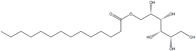L-Mannitol 6-tetradecanoate 구조식 이미지