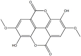 3,8-Dihydroxy-2,7-dimethoxy[1]benzopyrano[5,4,3-cde][1]benzopyran-5,10-dione Structure