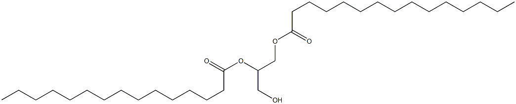 Dipentadecanoic acid 3-hydroxy-1,2-propanediyl ester Structure