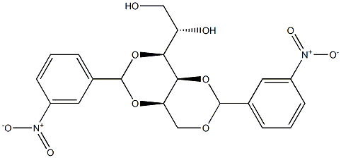 1-O,3-O:2-O,4-O-Bis(3-nitrobenzylidene)-L-glucitol Structure