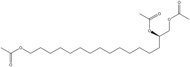 [R,(+)]-1,2,16-Hexadecanetriol triacetate Structure