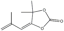 4-(2-Methyl-2-propenylidene)-5,5-dimethyl-1,3-dioxolan-2-one Structure
