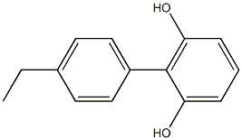 2-(4-Ethylphenyl)-1,3-benzenediol Structure