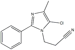 5-Chloro-1-(2-cyanoethyl)-4-methyl-2-phenyl-1H-imidazole Structure