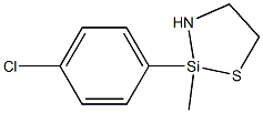 2-(4-Chlorophenyl)-2-methyl-1-thia-3-aza-2-silacyclopentane Structure